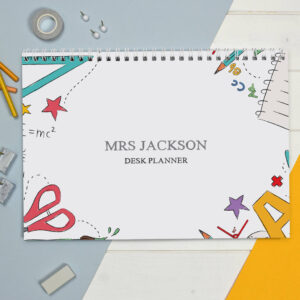 Personalised Teacher A4 Desk Planner - main product image