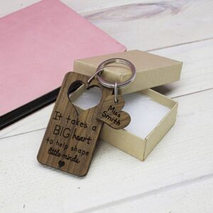 Personalised Teacher's Keyring - main product image