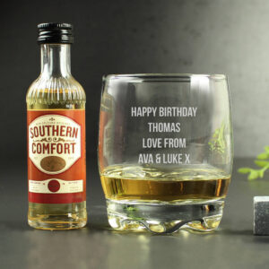 Personalised Tumbler And Southern Comfort Miniature Set - main product image