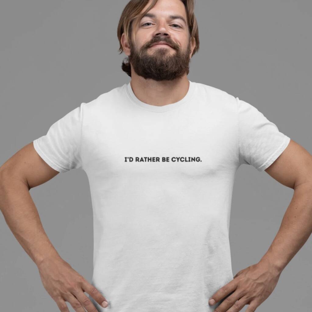 Personalised Unisex 'Rather Be' T-Shirt - detail view