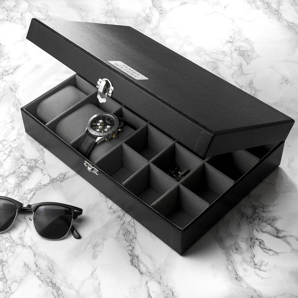 Personalised Watch And Cufflinks Box - main product image