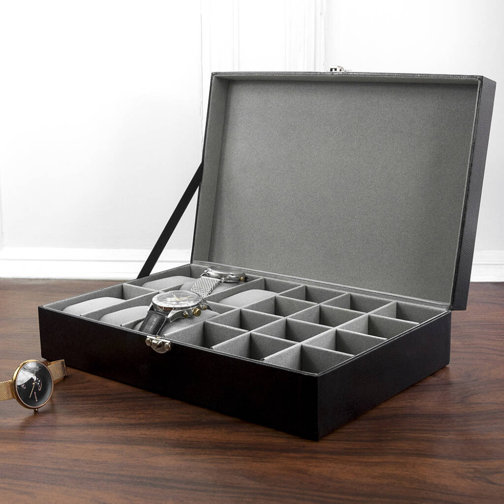 Personalised Watch And Cufflinks Box - lifestyle shot