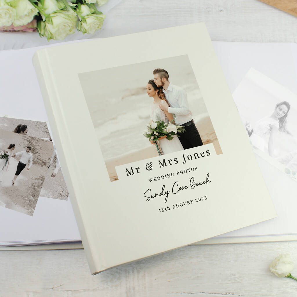 Personalised Wedding Photo Album - detail view
