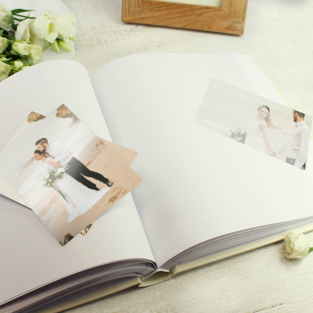 Personalised Wedding Photo Album - close-up detail