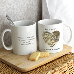 Personalised 'Where We Met' Map Mug - main product image