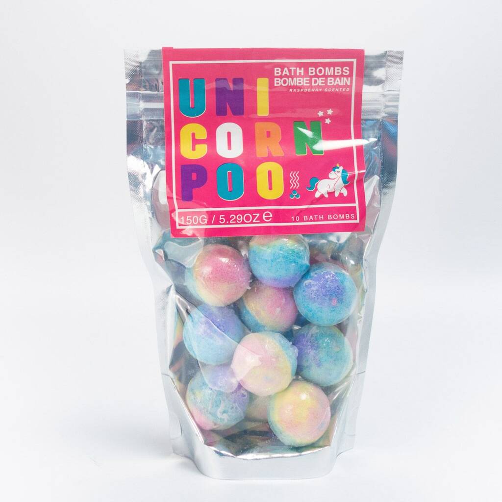 Set Of 10 Unicorn Poo Bath Bombs - main product image