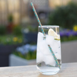 Set Of Four Stainless Steel Floral Straws - main product image