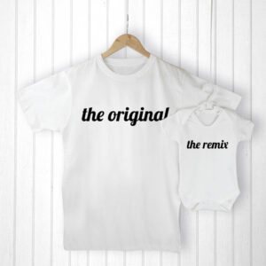 ‘The Original’ T Shirt And ‘The Remix’ Bodysuit Set - main product image