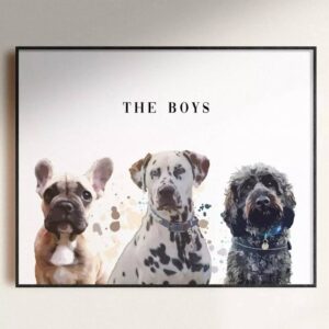 Triple Pet Portrait - main product image