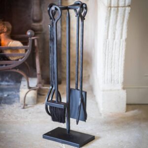 Wrought Iron Fireside Four Piece Set - main product image