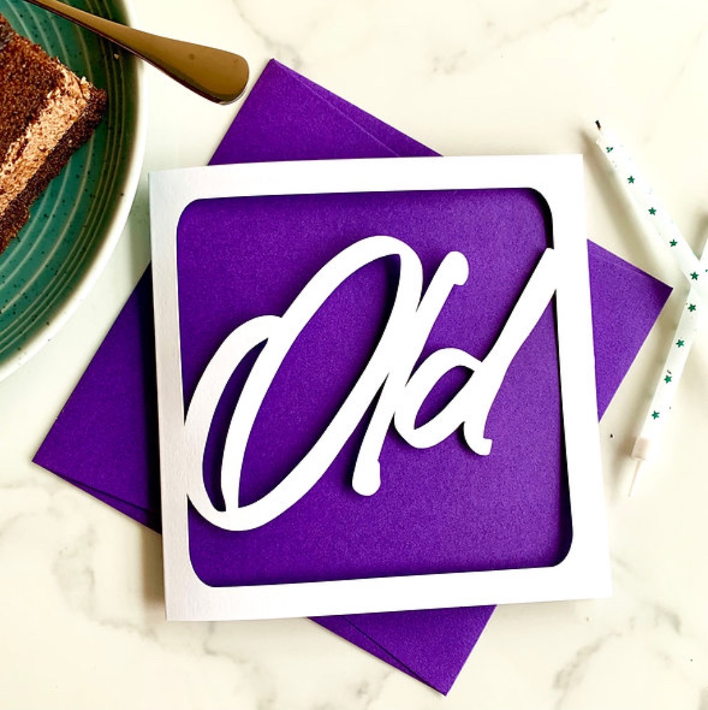 Old Birthday Card - detail view