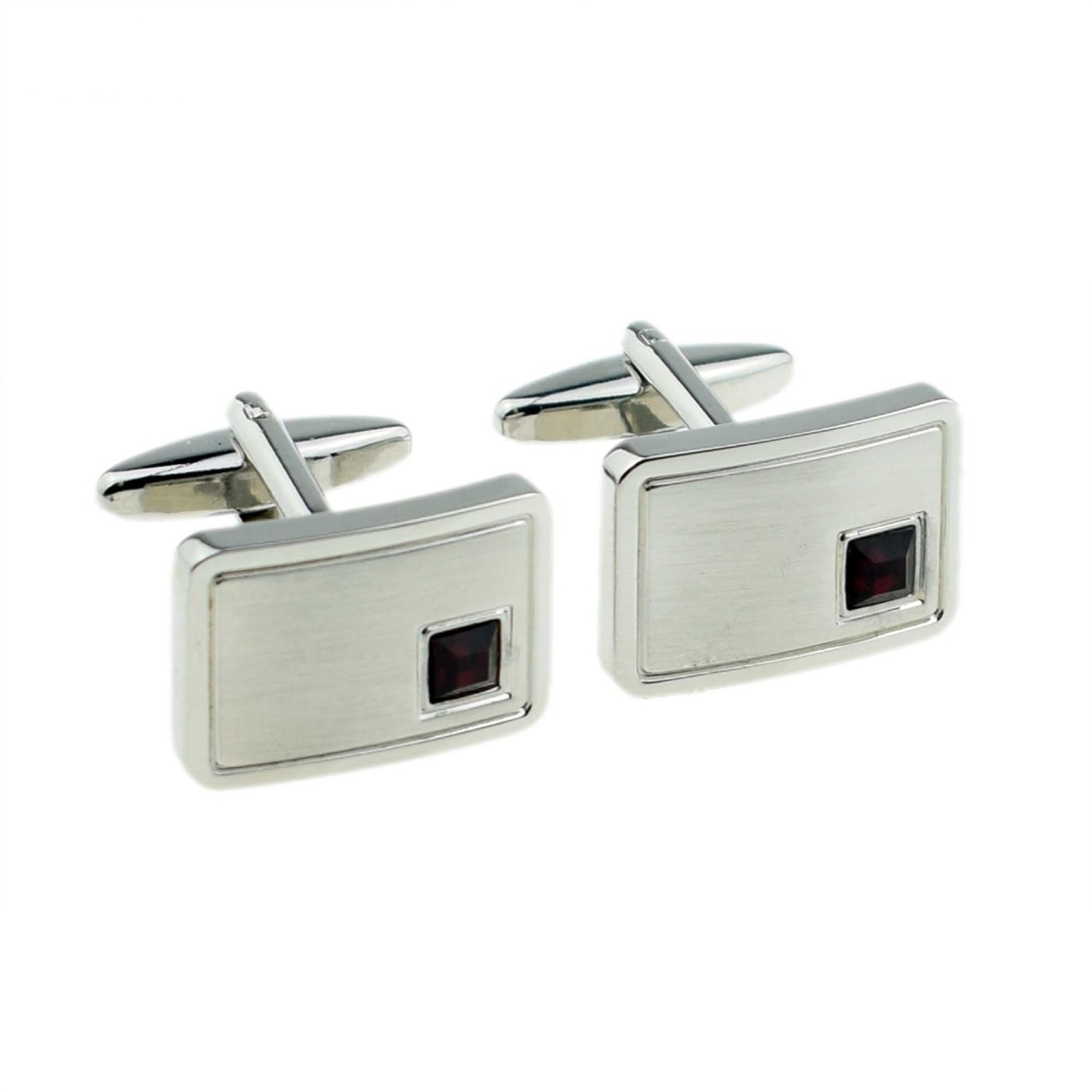 Personalised 40th Ruby Anniversary Cufflinks - detail view