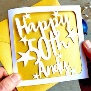 Personalised 50th Birthday Card - main product image