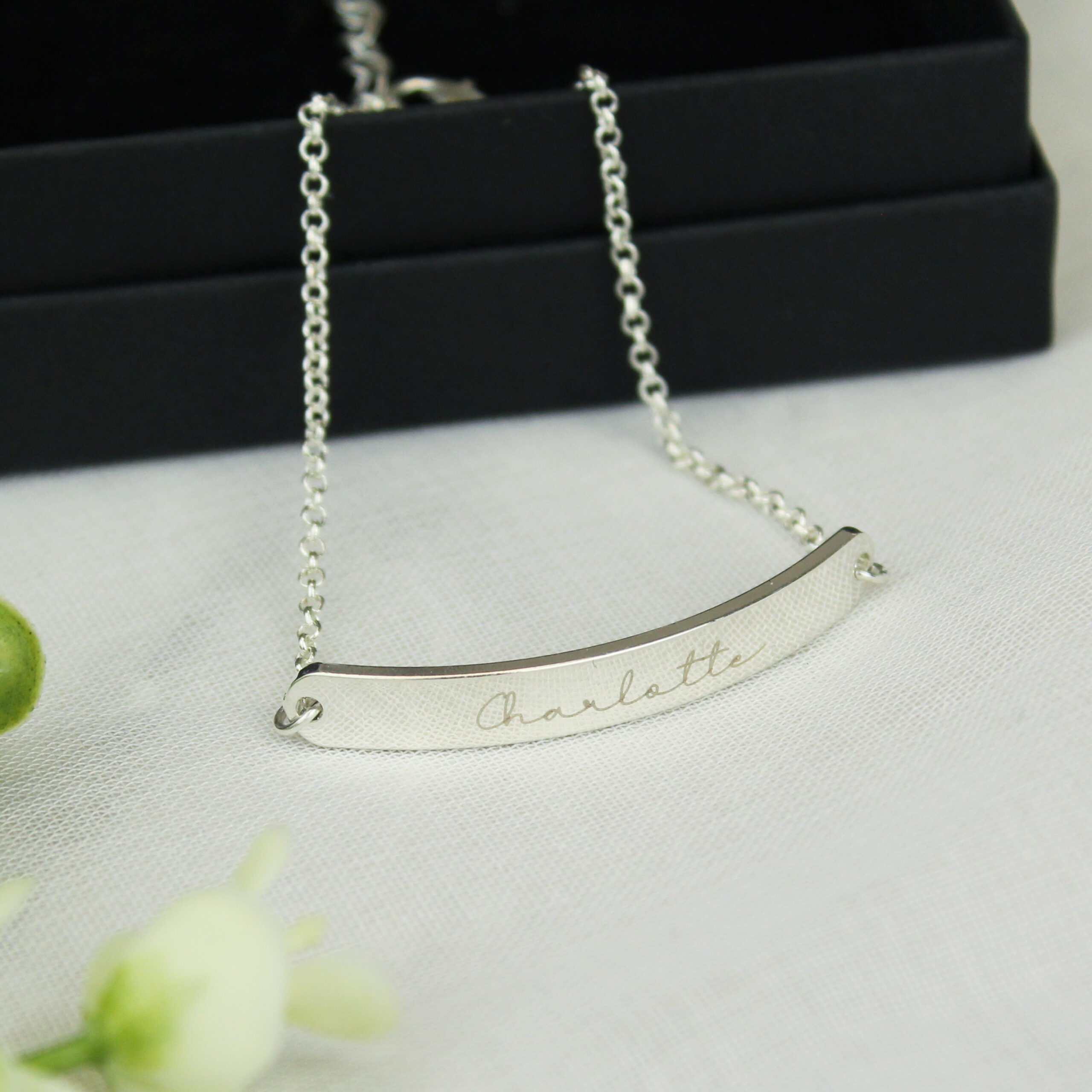 Personalised Bar Bracelet - detail view