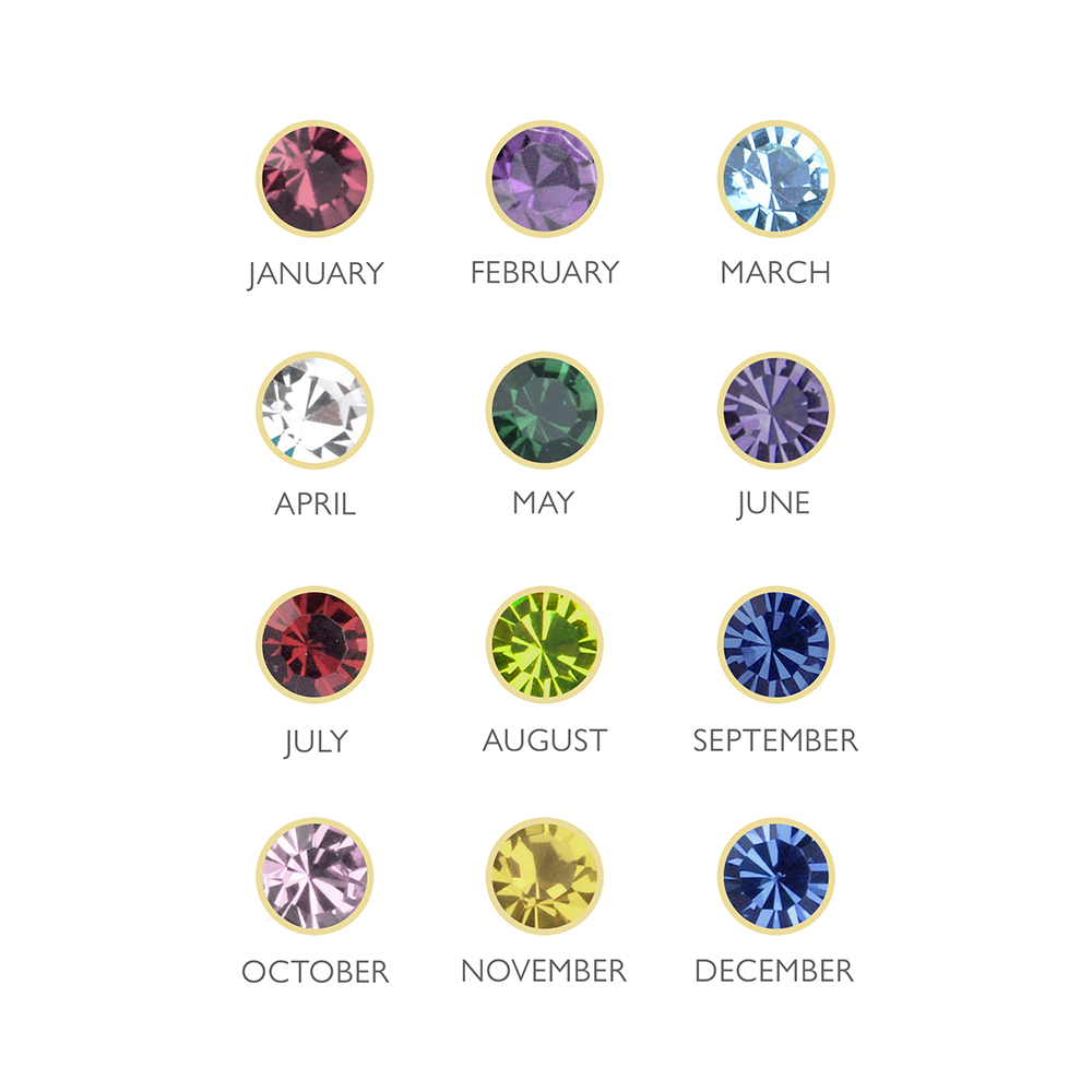 Personalised Birthstone Crystal Cufflinks - additional view 10