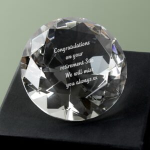 Personalised Diamond Paperweight - main product image