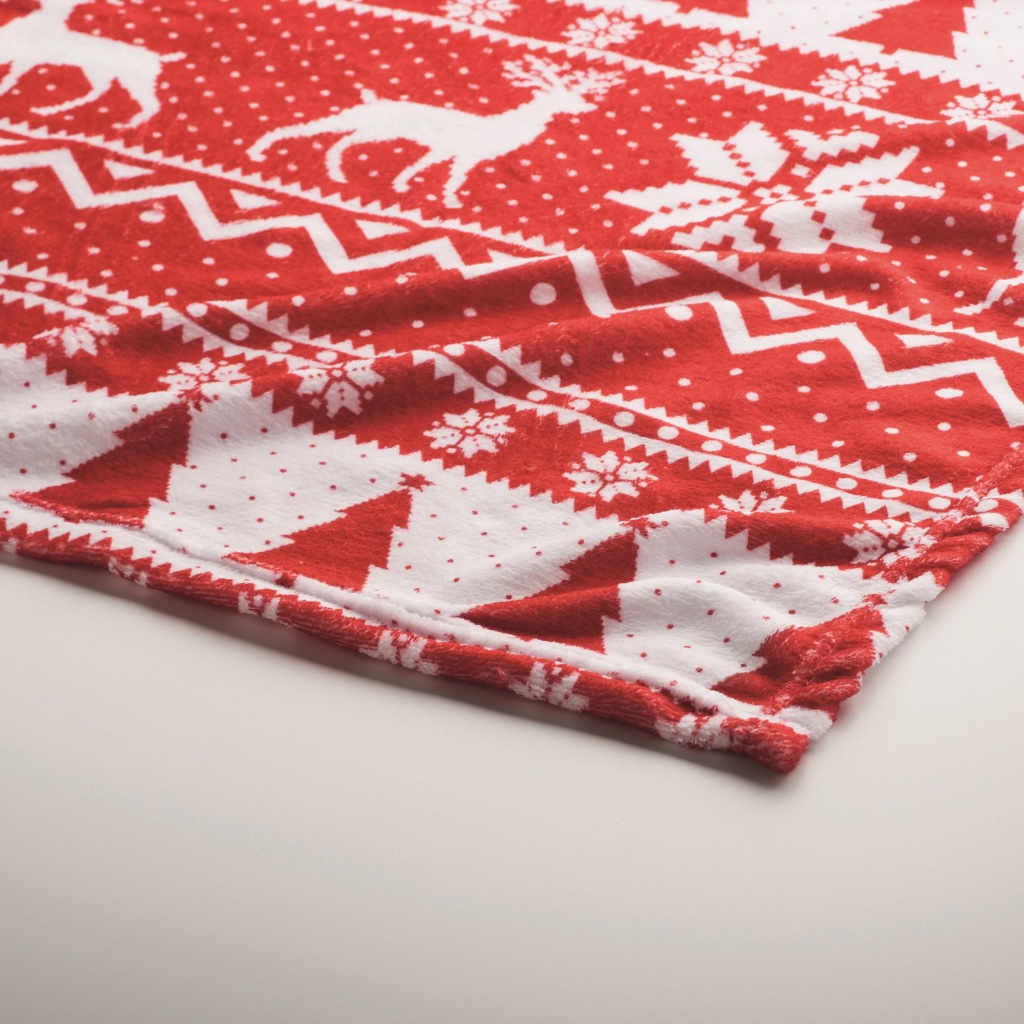 Personalised Festive Fleece Blanket - alternative angle