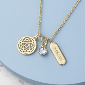 Personalised Mandala Charms Necklace - main product image