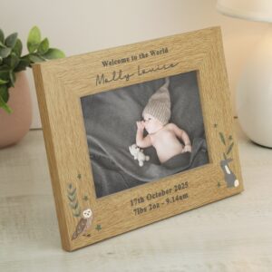 Personalised Woodland Animals Photo Frame - main product image