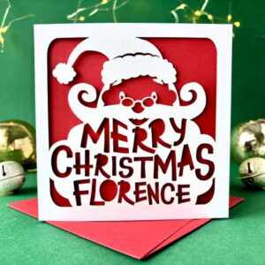 Santa's Beard Personalised Christmas Card - main product image