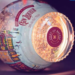 Light Up Snow Globe Spiced Orange & Cranberry Gin Liqueur 70cl - Thumbnail 3