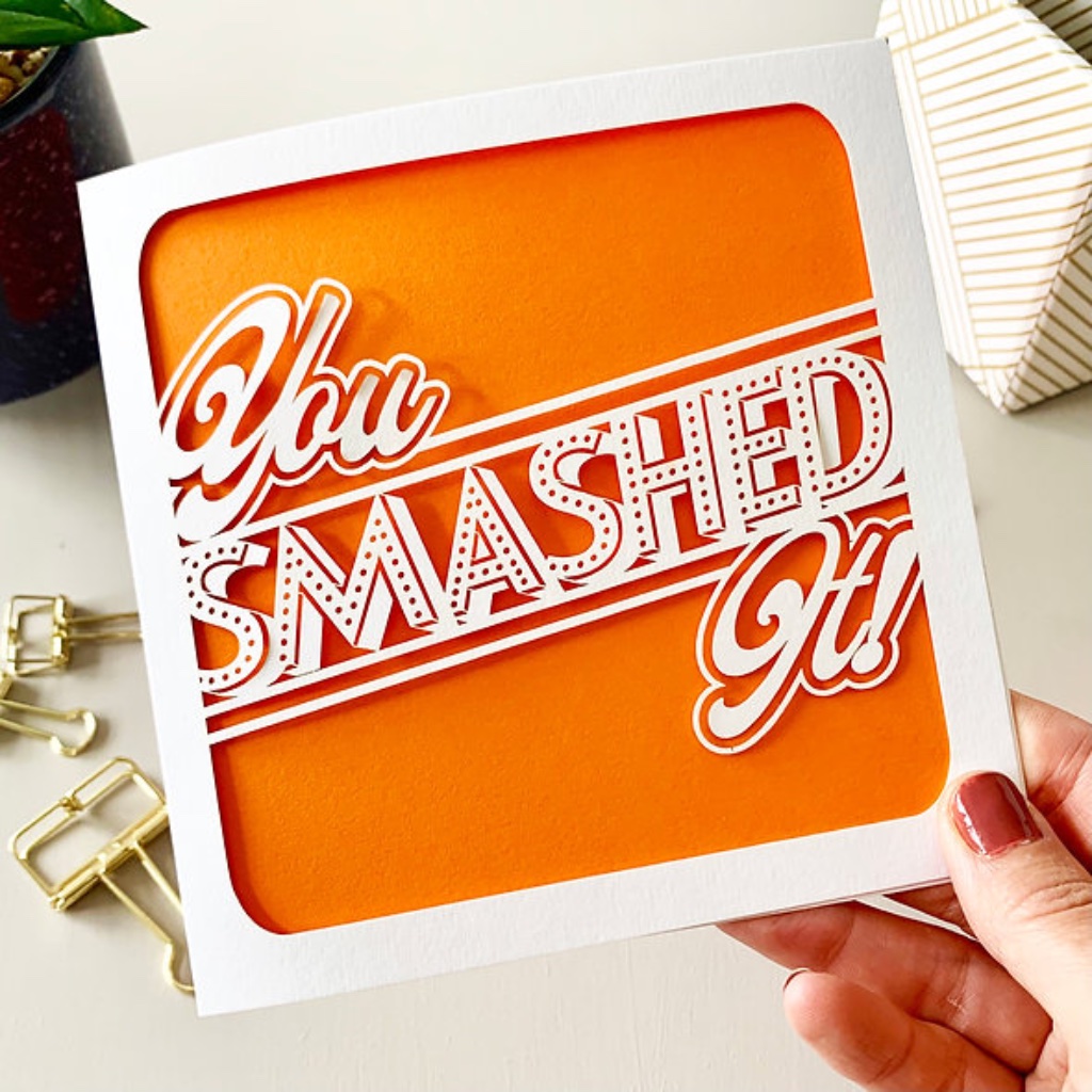 You Smashed It Card - detail view