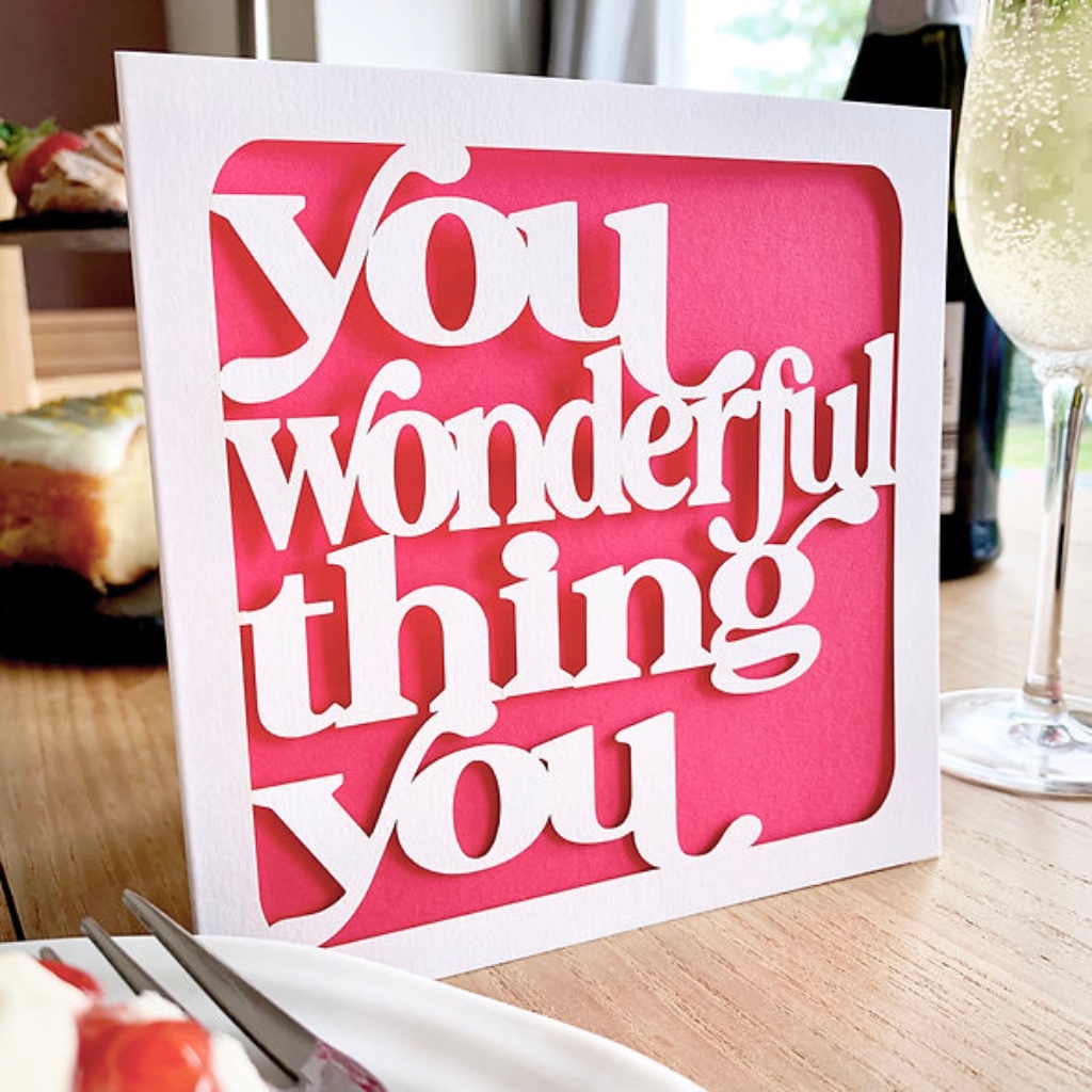 You Wonderful Thing Card - detail view