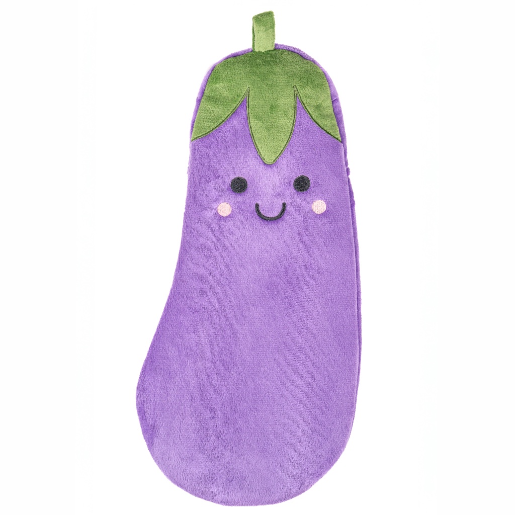 Aubergine Hot Water Bottle - alternative angle