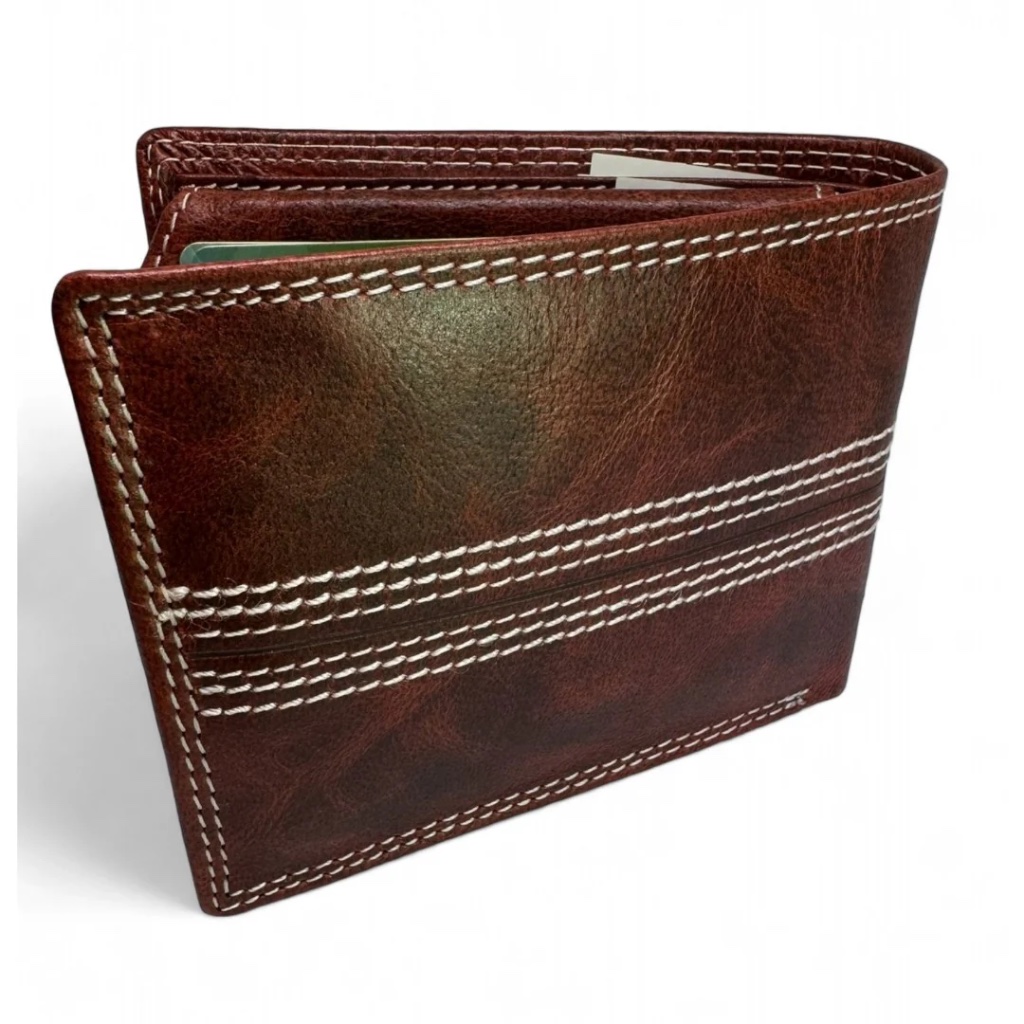 Buffalo Leather Cricket Wallet With RFIA - packaging view