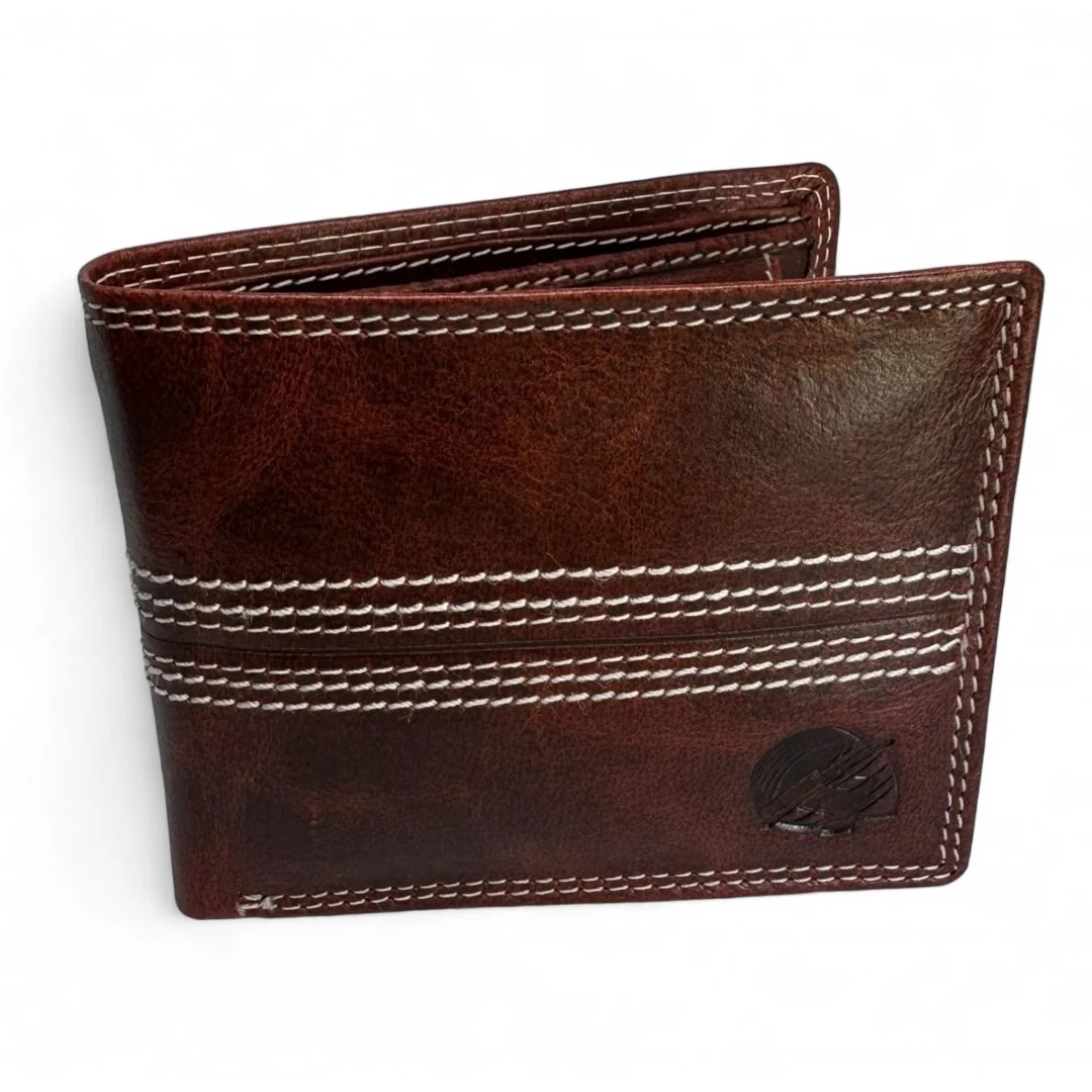 Buffalo Leather Cricket Wallet With RFIA - lifestyle shot