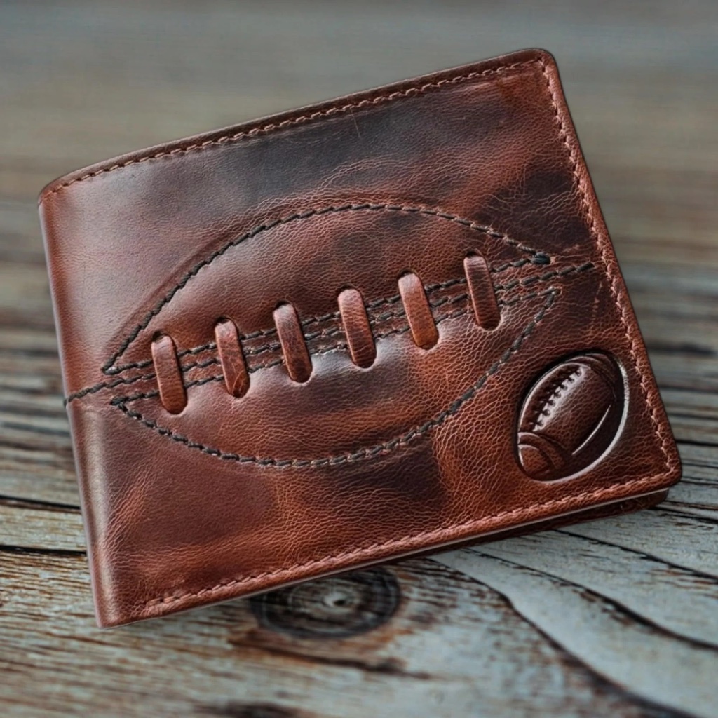 Leather Rugby Wallet With RFID - alternative angle