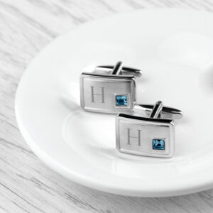Personalised Birthstone Crystal Cufflinks - main product image