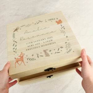 Personalised Woodland Animal Keepsake Box - main product image