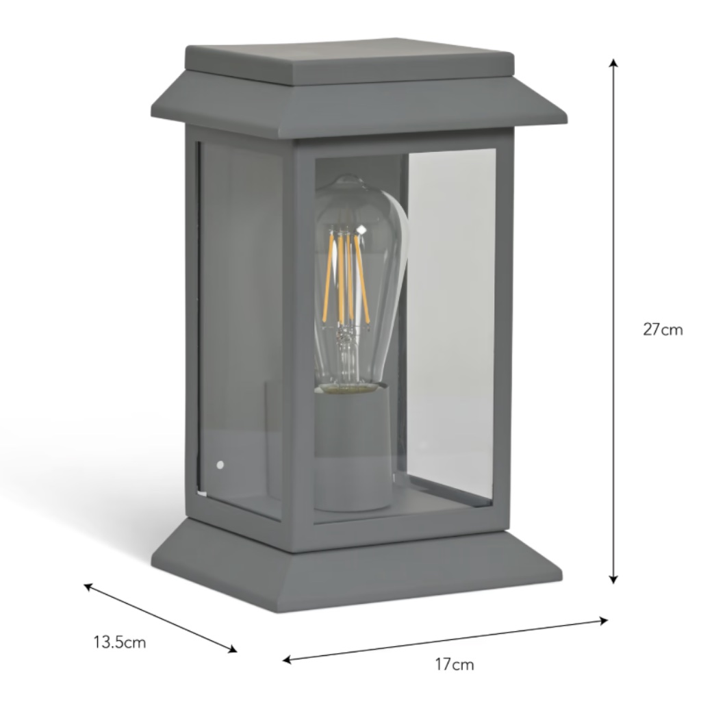 Carbon Steel Lantern Wall Light - Image 4