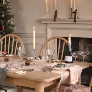 Set of Two Embroidered Linen Napkins | Plaster Pink - Thumbnail 2