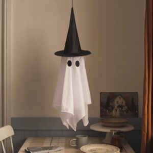 Hanging Witch Ghost LED Halloween Decoration - Thumbnail 2