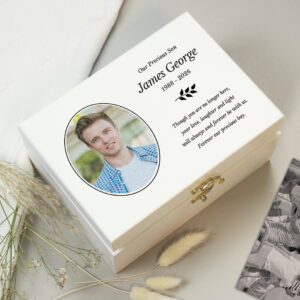 Personalised Photo Upload Memorial Keepsake Box - Thumbnail 5