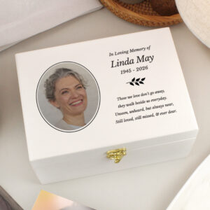 Personalised Photo Upload Memorial Keepsake Box - Thumbnail 2