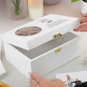 Personalised Photo Upload Memorial Keepsake Box - Thumbnail 3